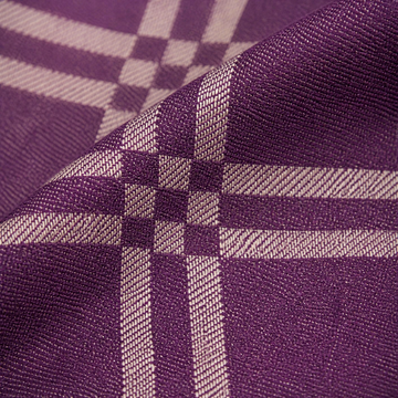 Niral Chennimalai Bedsheet - Purple — Fabric and pattern detail view
