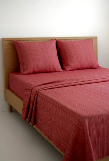 Chennimalai Single Cot Bedspread Rustic Rose Textured