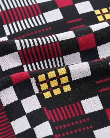 Premium Handloom Black Ruby Checks Chennimalai Bedsheet — Fabric and pattern detail view