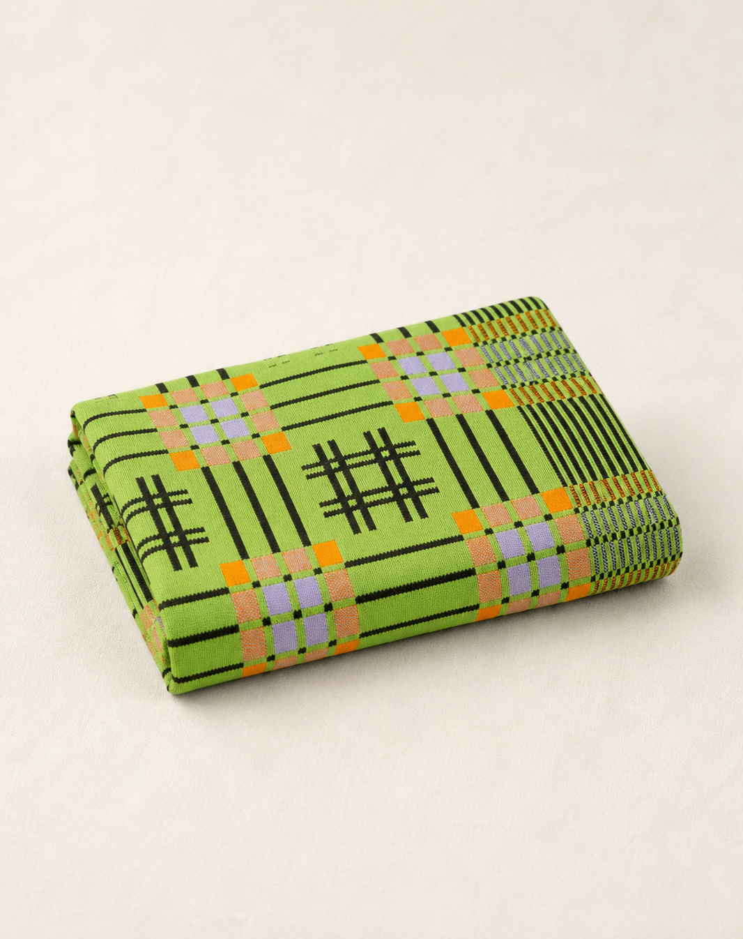 Premium Handloom Royal Green Chennimalai Bedsheet — Folded catalogue view