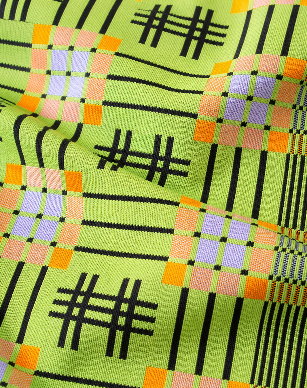 Premium Handloom Royal Green Chennimalai Bedsheet — Fabric and pattern detail view