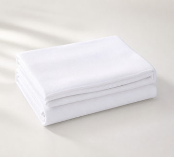 Premium Handloom Soft Snow-White Chennimalai Bedsheet — Folded catalogue view