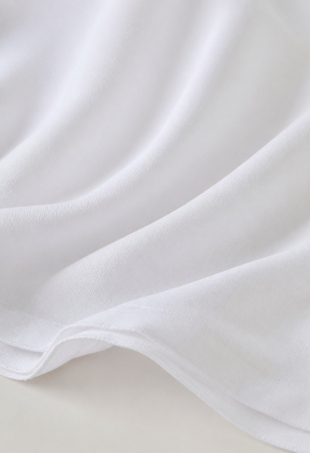 Premium Handloom Soft Snow-White Chennimalai Bedsheet — Fabric and pattern detail view