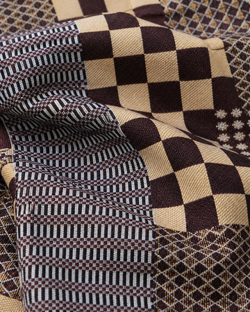 Premium Handloom Royal Checkmate King Size Chennimalai Bedsheet — Fabric and pattern detail view