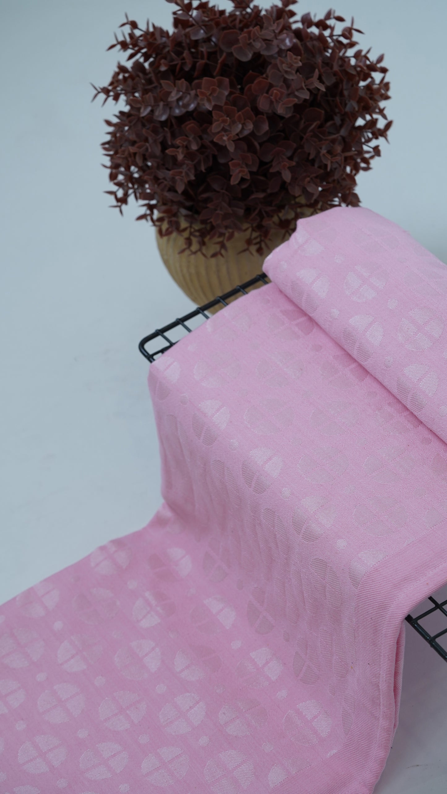 Premium Handloom Soft Rose geometric Chennimalai bedsheet