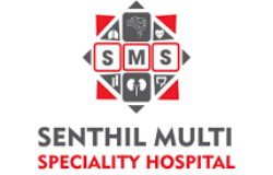 Logo of Senthil Multi Speciality Hospital with a white background
