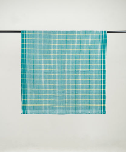 Chennimalai Soft Checked Towel Green
