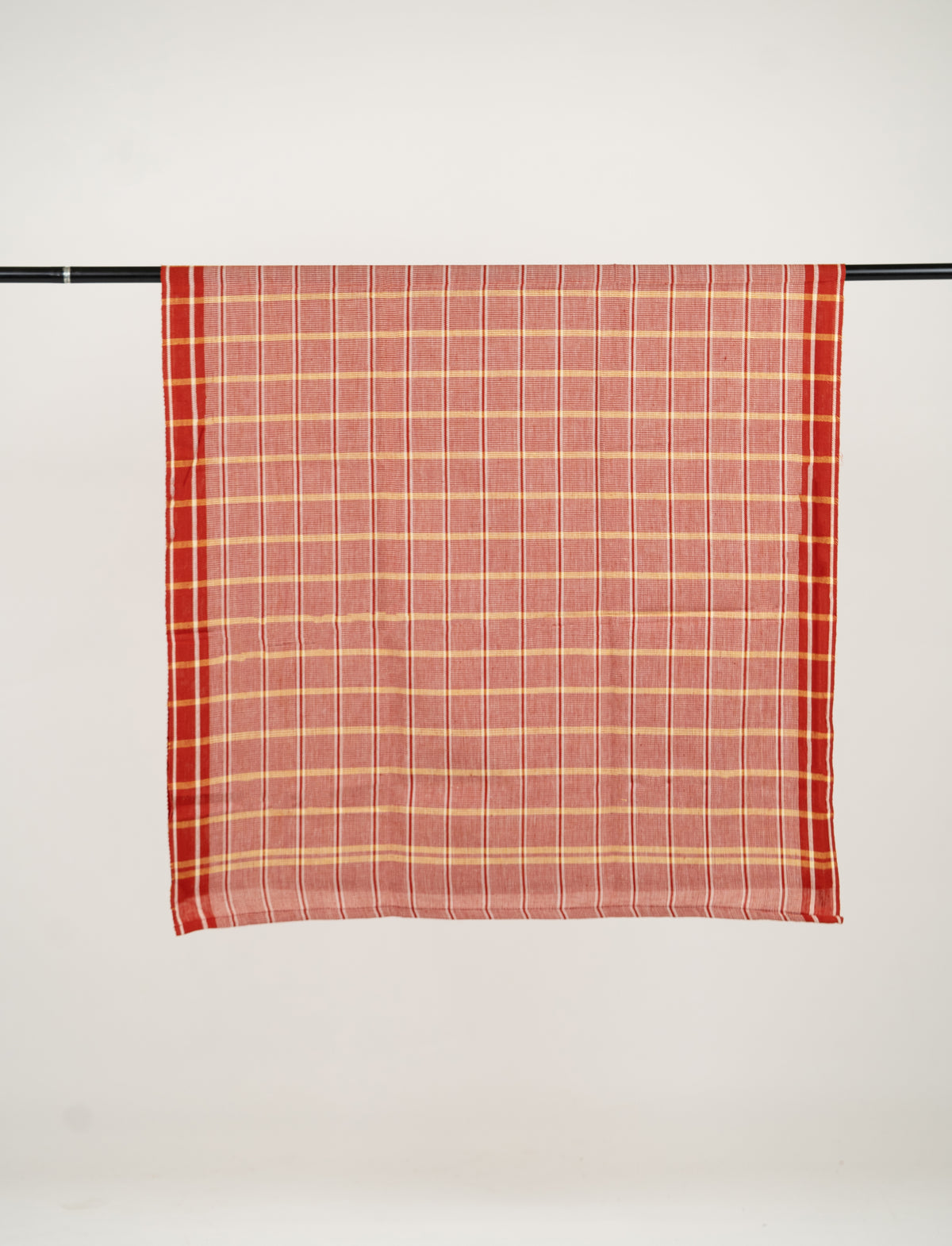 Chennimalai Soft Checked Towel Red