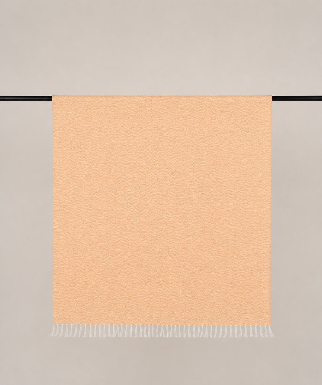 Chennimalai Handloom soft Diamond weave towel Peach