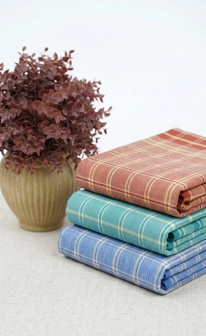 Free Gift Chennimalai Soft Checked Towel