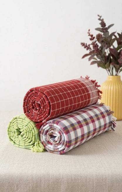 Free Gift Chennimalai Soft Grid Weave Towel