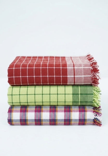 Free Gift Chennimalai Soft Grid Weave Towel