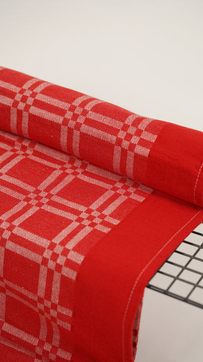 Niral Chennimalai Bedsheet - Red