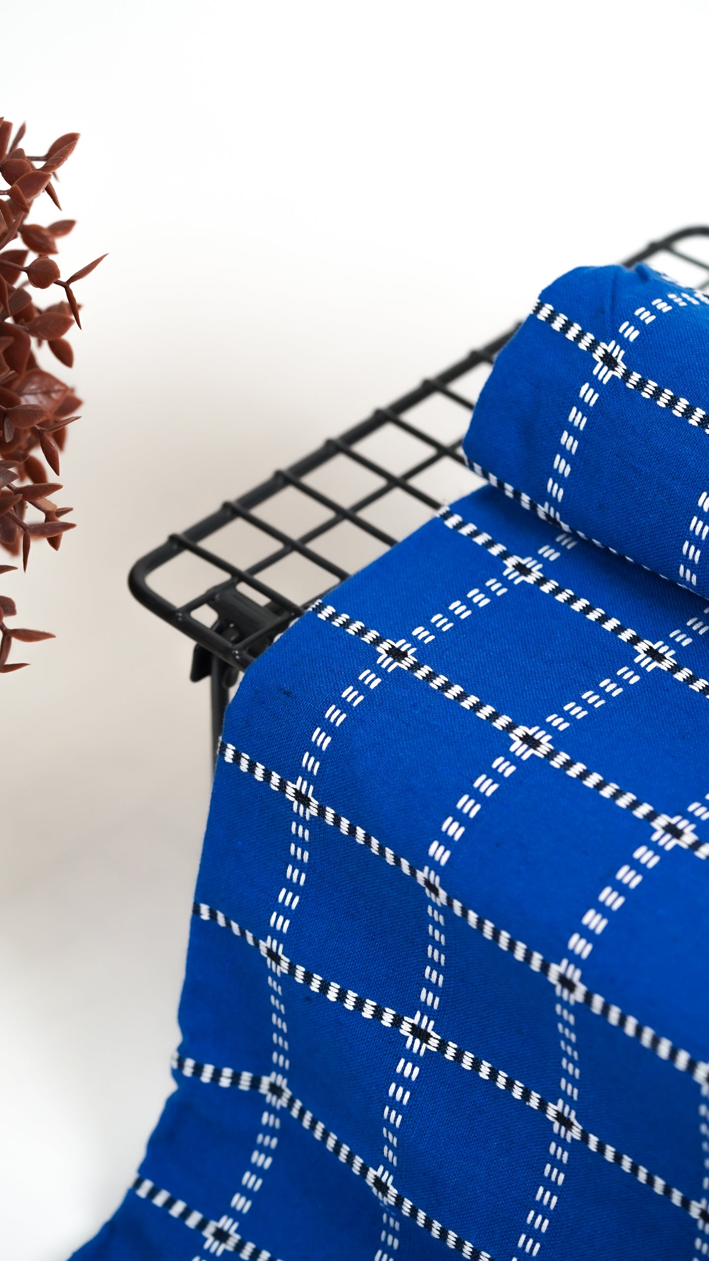 Button Star Chennimalai Bedsheet - Blue