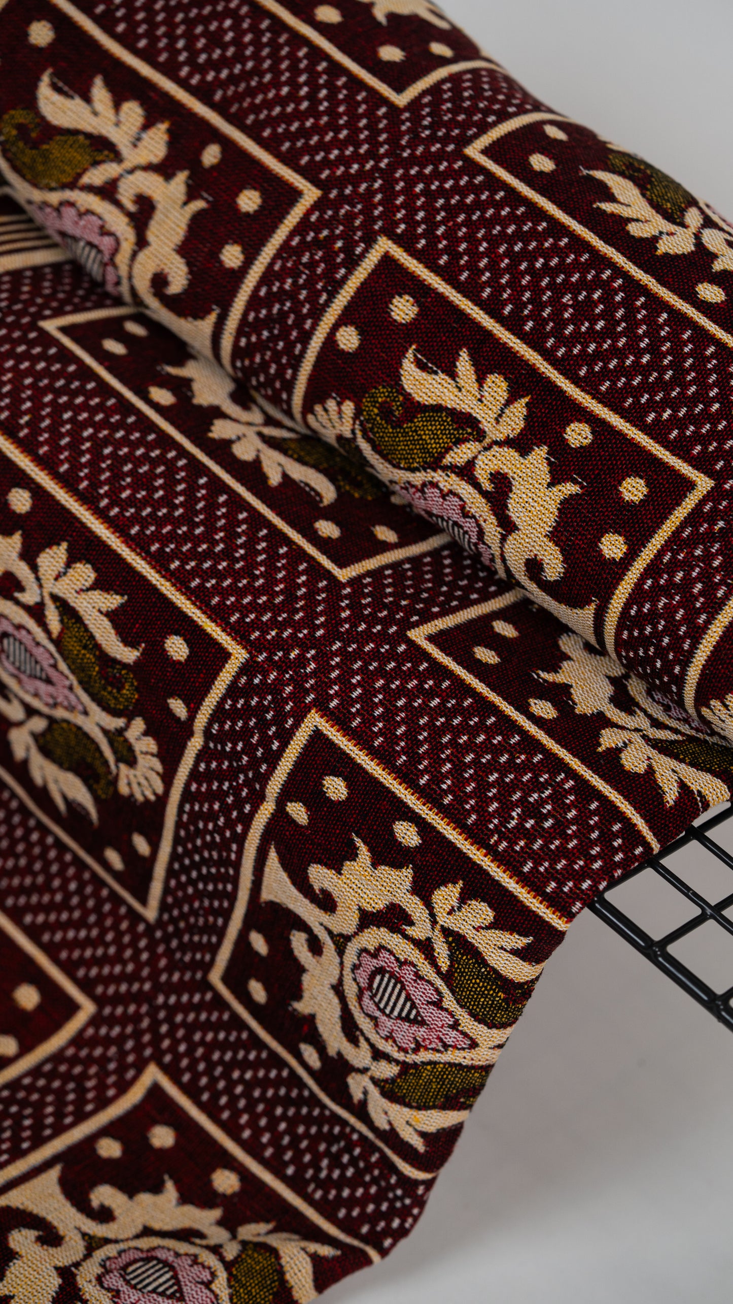 G. Raja Chennimalai Bed Sheet - Dark Red