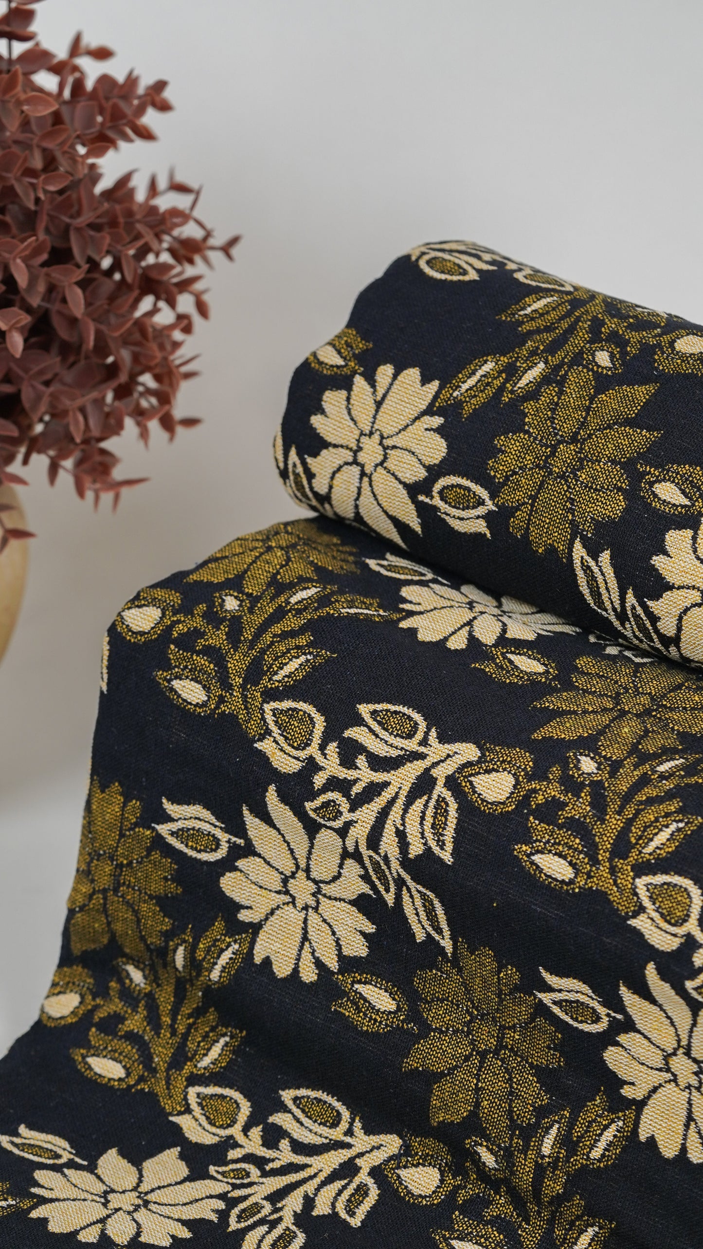 G. Raja Chennimalai Bed Sheet - Forest Gold