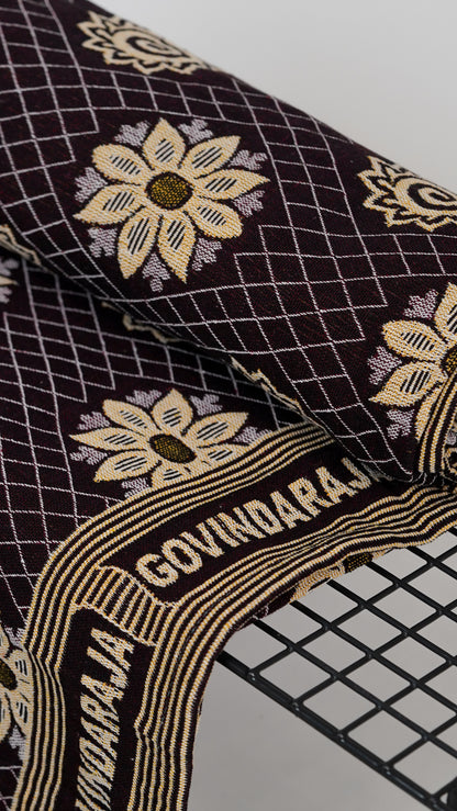 G. Raja Chennimalai Bed Sheet - Maroon