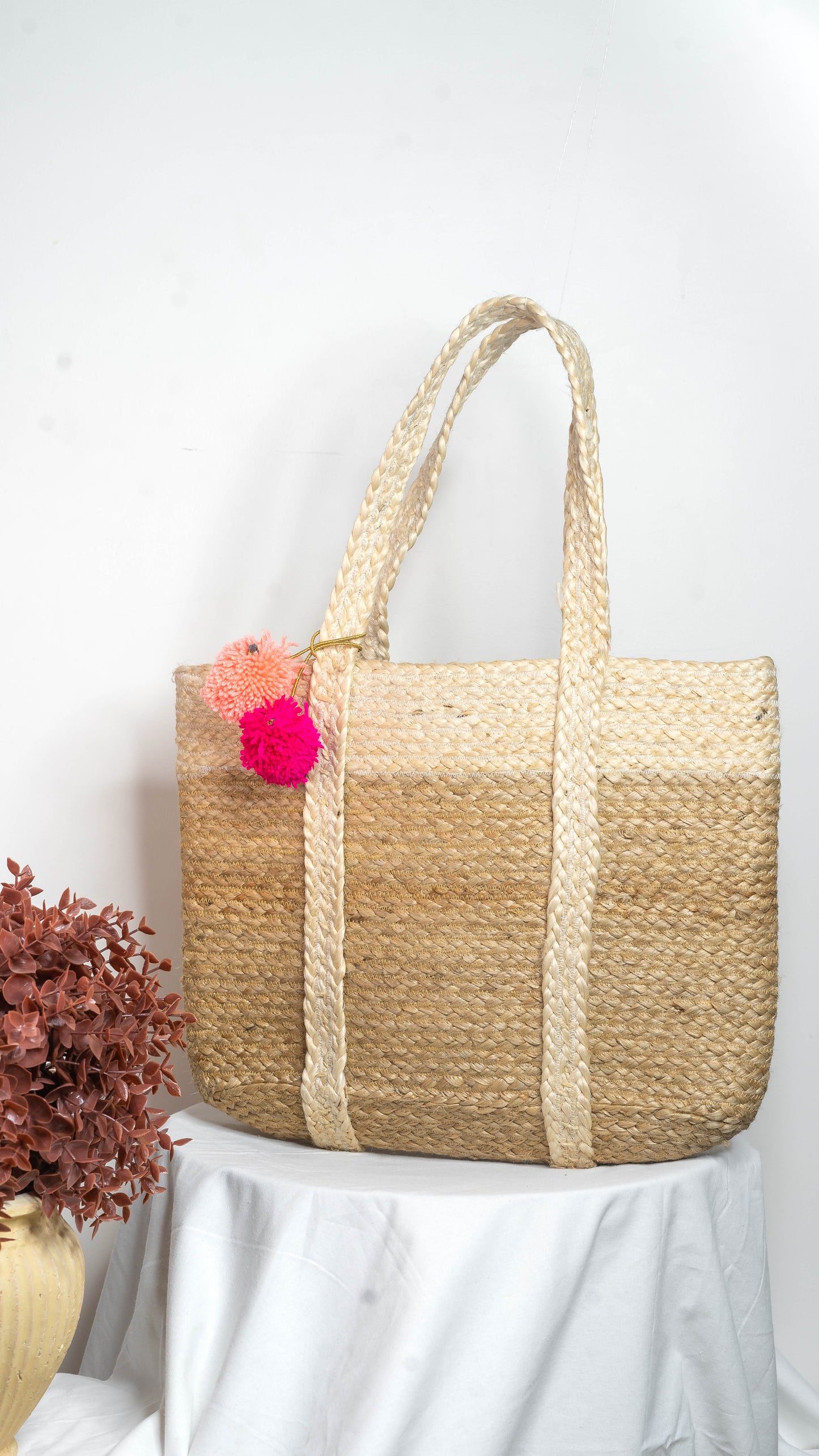Jute Double Colour Tote