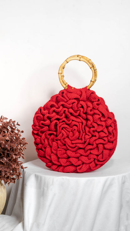 Red Flower Bag