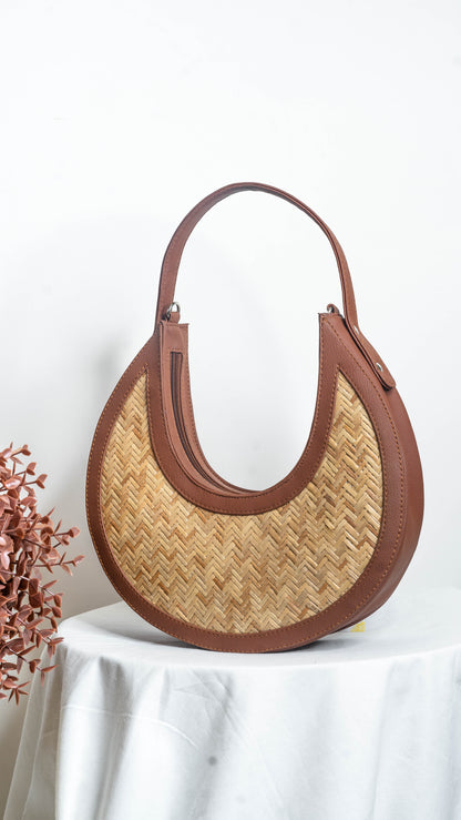 Tan Moon Bag