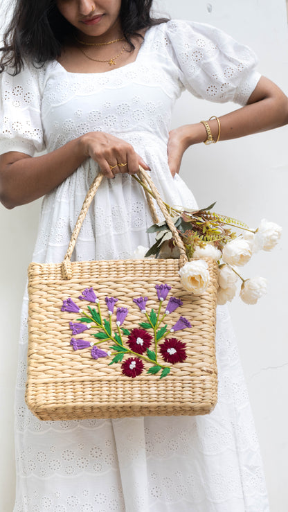 Market Bag Variation 1 - Embroidered