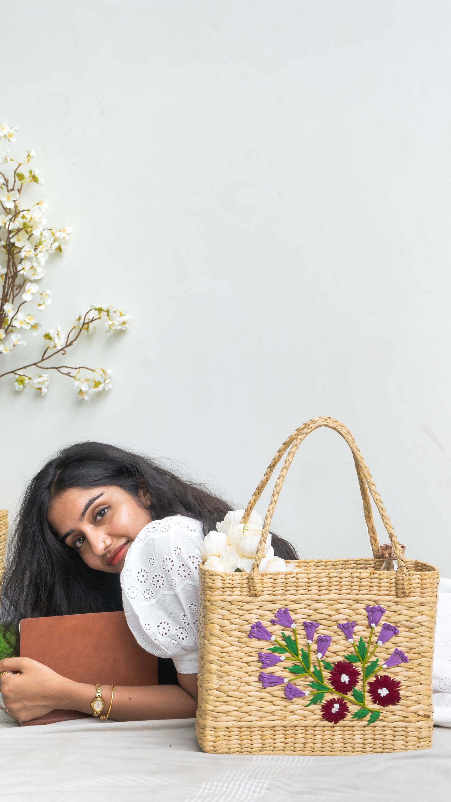 Market Bag Variation 1 - Embroidered