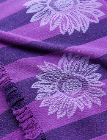 Velvet Bloom Lovely Chennimalai Bedsheet — Fabric and pattern detail view