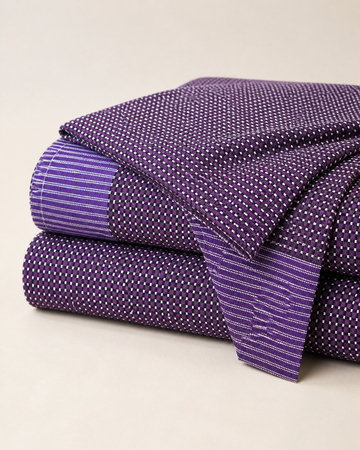 Viking Chennimalai Bedsheet - Purple — Folded catalogue view