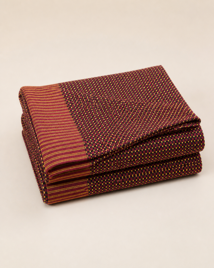 Viking Chennimalai Bedsheet - Brown — Folded catalogue view