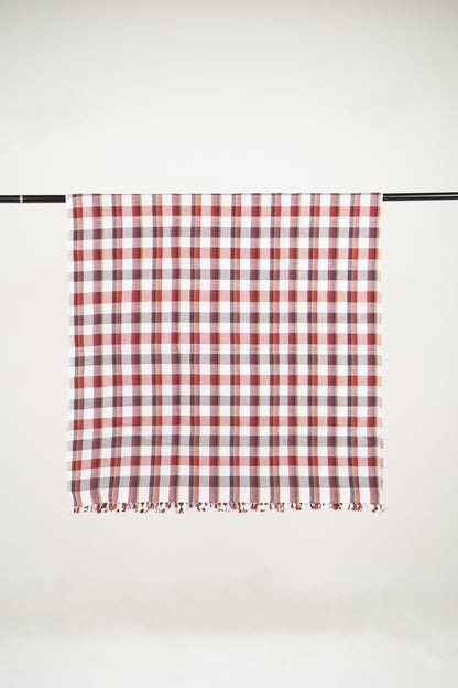 Chennimalai Soft Grid Weave Towel Checked