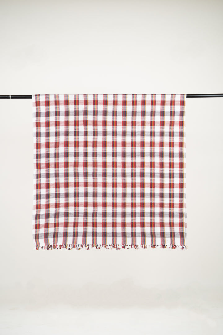 Chennimalai Soft Grid Weave Towel Checked