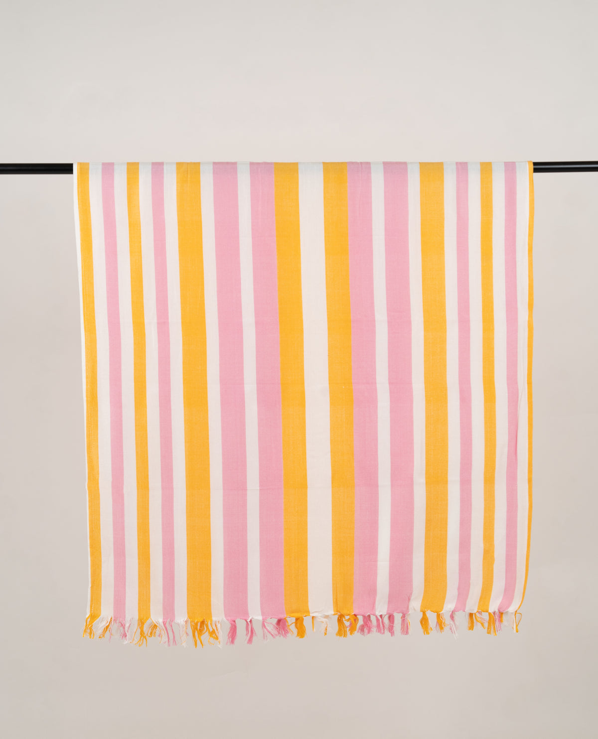 Chennimalai Ultra Soft Bamboo Towel Yellow with pink
