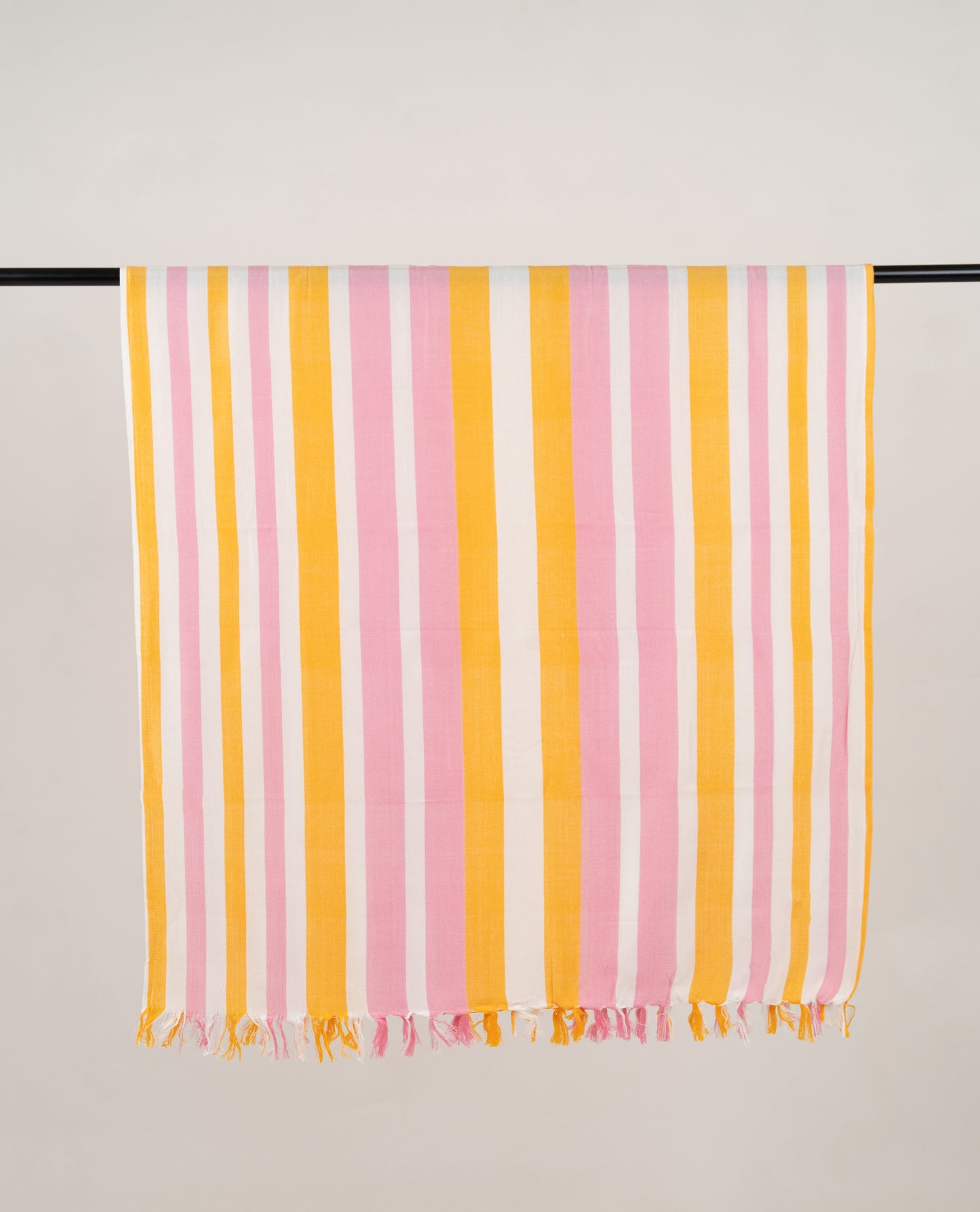 Chennimalai Ultra Soft Bamboo Towel Yellow with pink