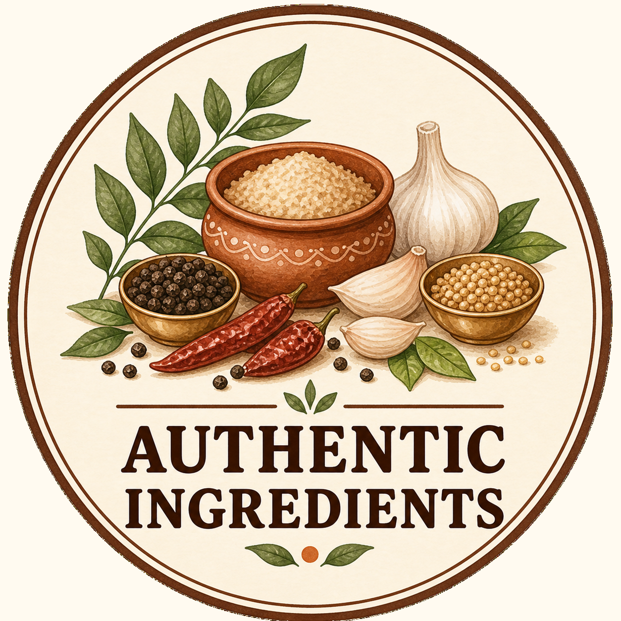 Authentic ingredients