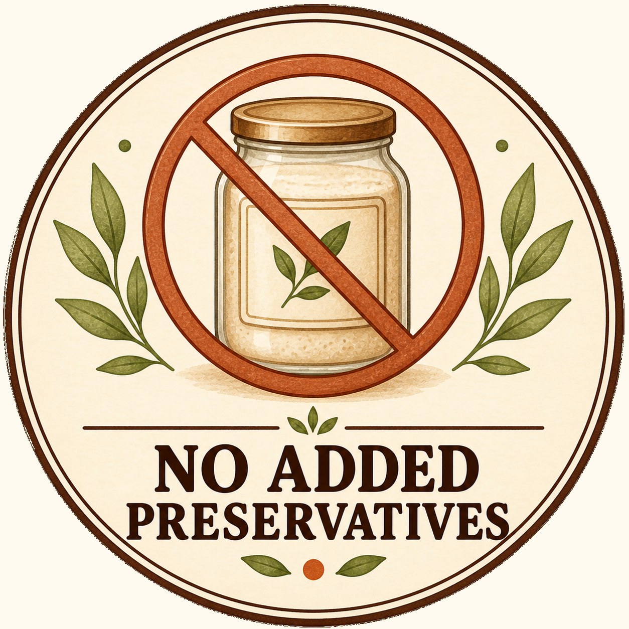 No added preservatives