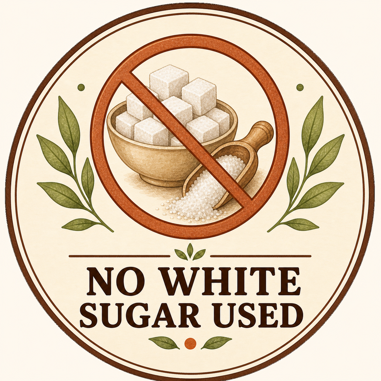 No white sugar used