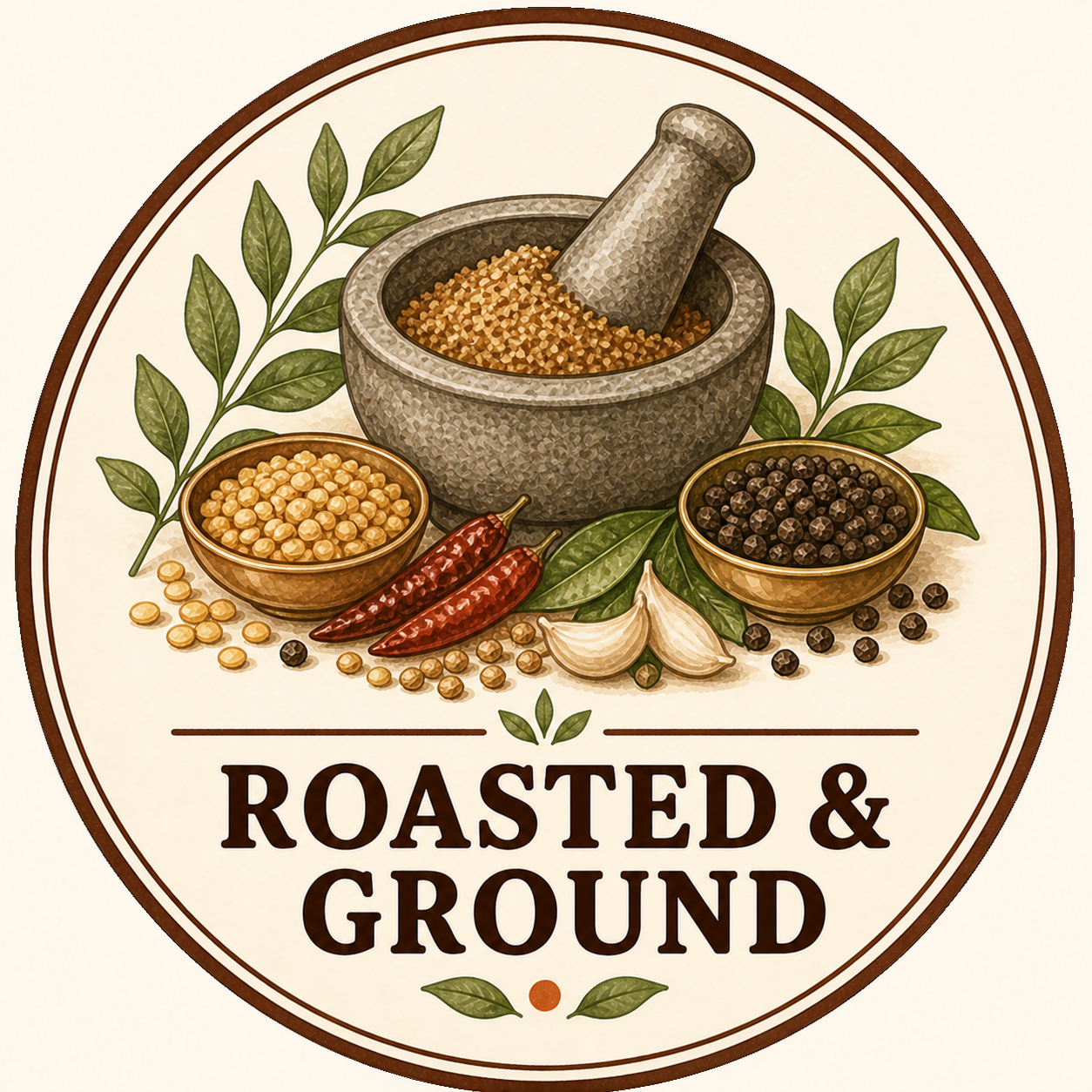Roasted and ground