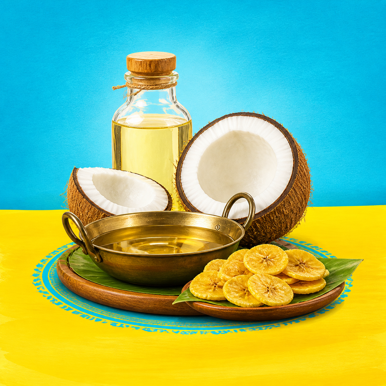 Pure coconut oil used for Banana Bonanza