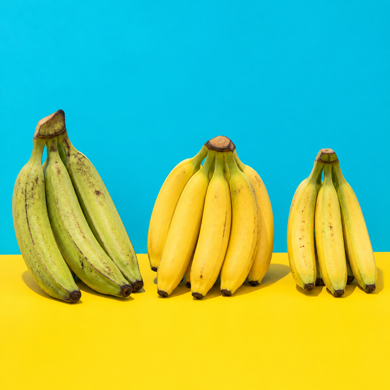 Nendran, Robusta, and Monthan banana varieties