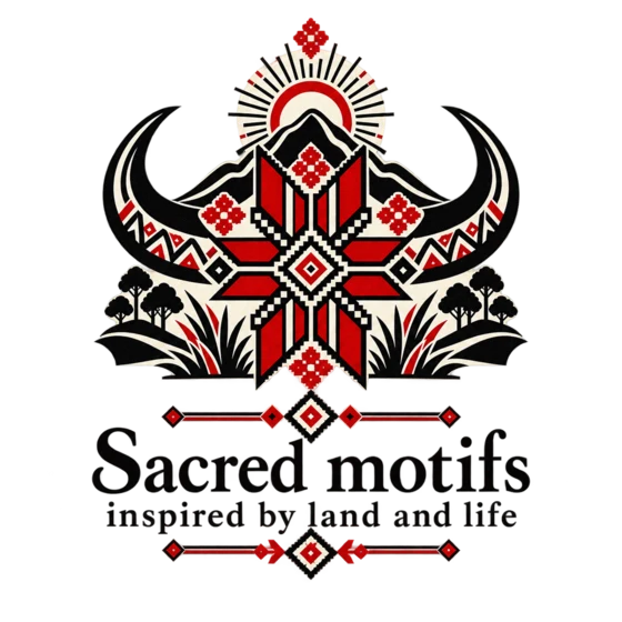 Sacred motifs inspired by land and life